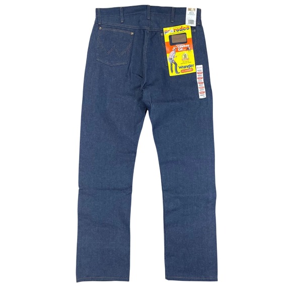 Wrangler Jeans 13MWZ Mens 36x33 Cowboy Cut Rigid Denim NWT Rodeo Ranchwear Work - Picture 5 of 10